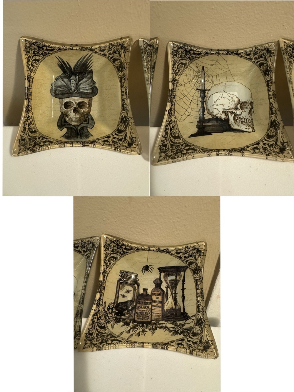Christmas Tree Shops Set Of 3 Halloween Dishes